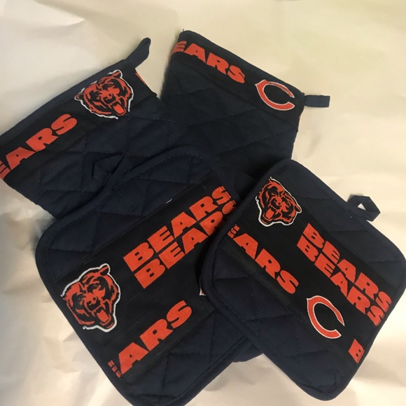 Chicago BEARS  Hot Pad Set 4 pieces New - Picture 3 of 3